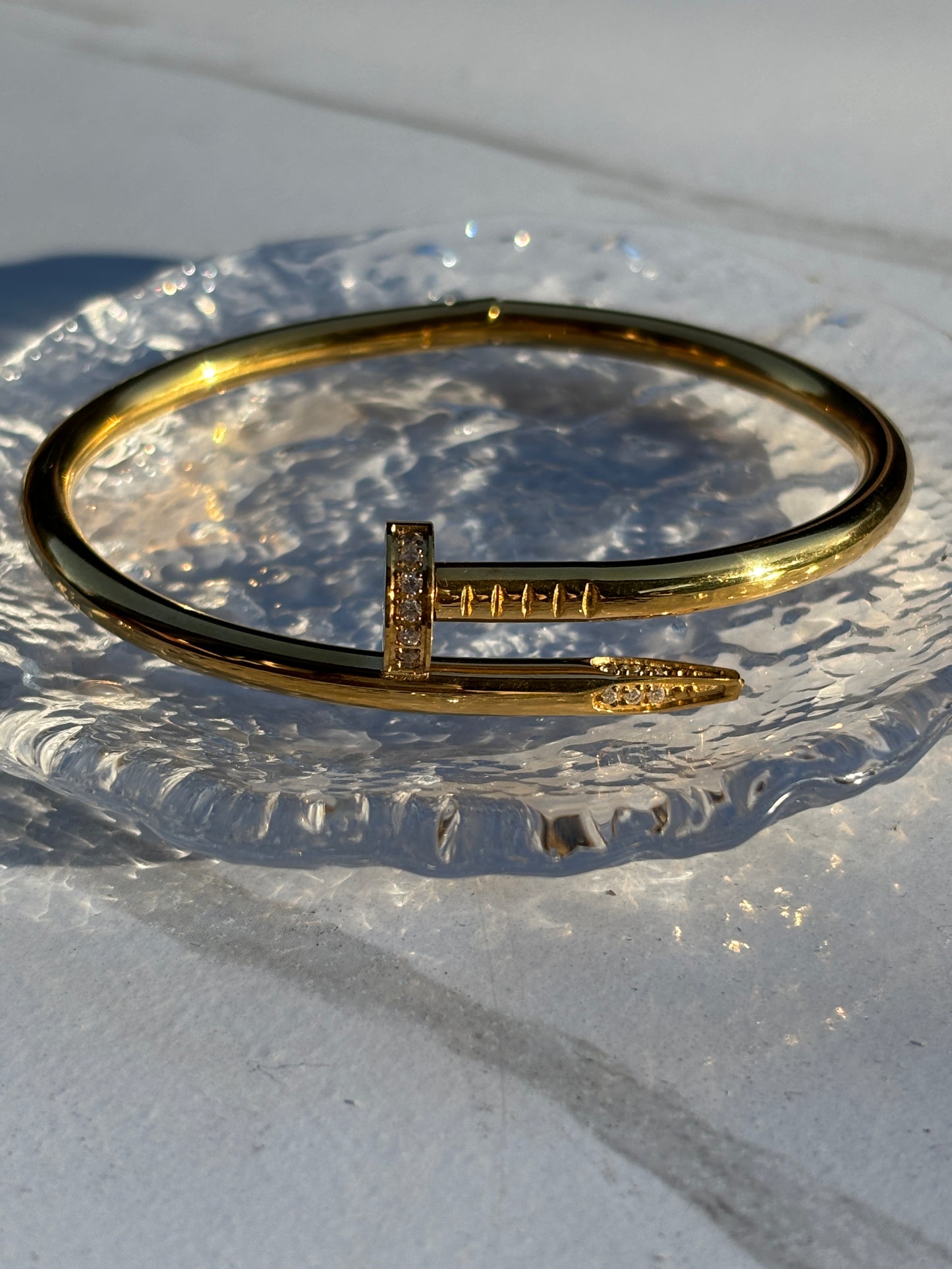 CZ Nail Bracelet