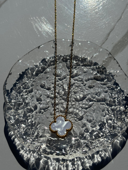 White clove necklace
